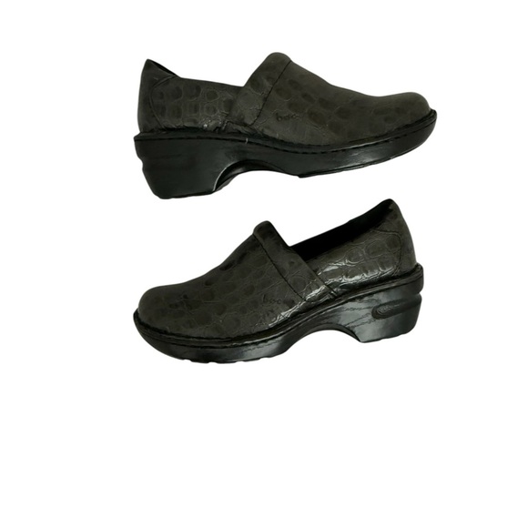 B.o.c. Womens Peggy Gray Patent Crocodile Round Toe Size 7.5 - Picture 4 of 10